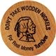 1-1/2 Natural Wood Wooden Nickel