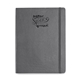 aerial view a slate grey moleskine(r) hard cover ruled x - large notebook, image 1 of 4
