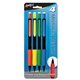 4 Packs Mechanical Pencils with Rubber Grip and Eraser Case of 60 Sets