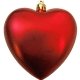 4 Satin Finish Heart Shaped Shatterproof Ornament