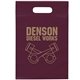 Frosted Plastic Flexo Ink Multi Color Die Cut Handle Bag 9.5 X 14