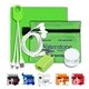 ChargePouch Lux Mobile Tech Home and Auto Charging Kit with Earbuds and Microfiber Cleaning Cloth in Polyester Zipper Pouch