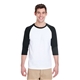 Gildan Adult Heavy Cotton(TM) 5.3 oz 3/4- Raglan Sleeve T - Shirt