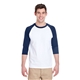 Gildan Adult Heavy Cotton(TM) 5.3 oz 3/4- Raglan Sleeve T - Shirt