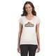 Gildan Ladies Softstlye 4.5 Oz Fitted V - Neck T - Shirt - WHITE