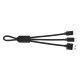 Harbor 14cm Length Charging Cables with Type C, IOS and Micro USB