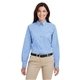 Harriton Ladies Foundation Cotton Long - Sleeve Twill Shirt withTeflon