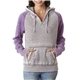 J America Ladies Zen Contrast Pullover Hooded Sweatshirt