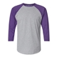 LAT Fine Jersey 3/4 Sleeve Baseball T - Shirt