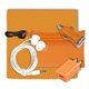 Mobile Tech Auto and Home Accessory Kit in Translucent Carabiner Zipper Pouch