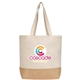 Rio(TM) Shopper Tote Bag - 5 oz Recycled Cotton Blend with Jute - Heat Transfer