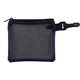 TechMesh Charge Mobile Tech Earbud and Charger Kit in Mesh Zipper Pouch Components inserted into Zipper Pouch