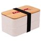 Wheat Straw Bento Box With Bamboo Lid