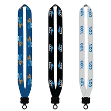 1 Dye - Sublimated Lanyard with Plastic Clamshell O - Ring