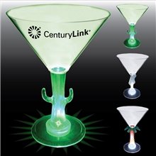 10 oz Lighted Novelty Stem Martini - Plastic