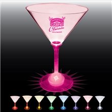 10 oz Lighted Standard Stem Martini - Plastic