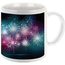 11 oz Ceramic Coffee Mug Fireworks Decorations
