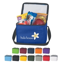 Portable 6- Can Cooler Bag With Front Pocket
