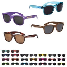 Risky Business UV 400 Malibu Sunglasses Wood Grain