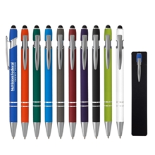 Rubberized Plunger Action Incline Stylus Pen