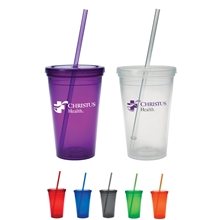 16 oz Sunsplash Double Wall Tumbler