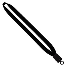 3/4 Cotton Lanyard with Plastic Snap - Buckle Release O - Ring
