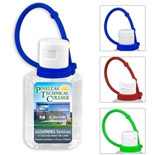 SANPAL XL CONNECT 2 oz Hand Sanitizer Antibacterial Gel with Colorful Silicone Carry Leash