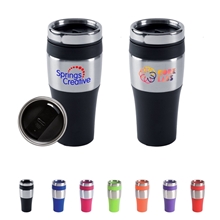 16 oz BPA - Free Silver Streak Tumbler