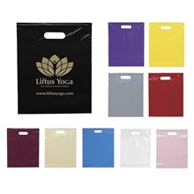 Recyclable Reinforced Die Cut Handle Plastic Bag - 15 x 12