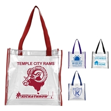 12 W x 12 H x 6 GUSSET - Matterhorn Clear Vinyl Stadium Compliant Tote Bag (Stadium Compliant)