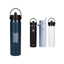 Hydro Flask(R) Wide Mouth 24oz Bottle with Flex Straw Cap