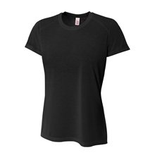 A4 Ladies Short Sleeve Spun Poly T - Shirt