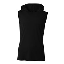 A4 Mens Cooling Performance Sleeveless Hooded T - shirt