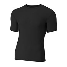 A4 Youth Short Sleeve Compression T - Shirt