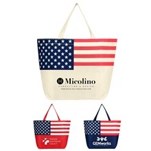 American Flag Non - Woven Tote Bag