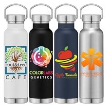 Apollo - 22 oz Double Wall Stainless Steel Water Bottle with Lid - ColorJet
