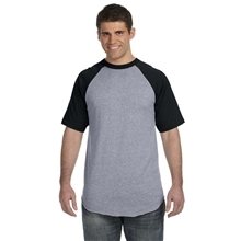 Augusta Sportswear Short - Sleeve Baseball Jersey - HEATHERS
