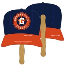 Baseball Cap Hand Fan Full Color (2 Sides) - Paper Products