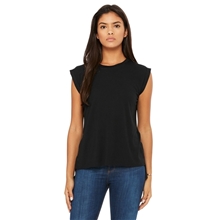 Bella + Canvas Ladies Flowy Muscle T - Shirt with Rolled Cuff - 8804
