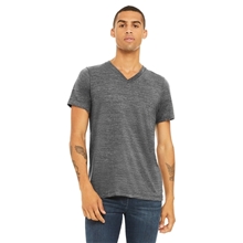 Bella + Canvas Unisex Textured Jersey V - Neck T - Shirt