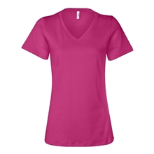 Bella + Canvas - Womens Relaxed Short Sleeve Jersey V - Neck Tee - 6405