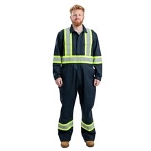 Berne Mens Safety Striped Unlined Coverall