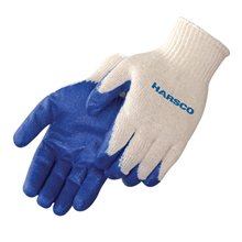 Blue Latex Palm Coated Knit Gloves