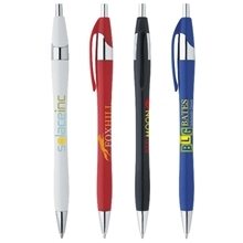 Chrome Dart Click Pen - Blue and Black Ink