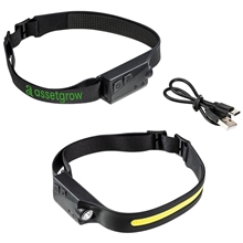 Comet 2- in -1 Rechargeable COB Lightbar LED Headlamp with On / Off Sensor