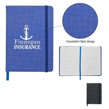 Crosshatch Journal with Matching Strap and Bookmark