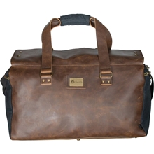 Green Canvas Danville Duffel(TM) with Brown Vegan Leather