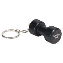 Dumbbell Key Chain Black - Stress Reliever