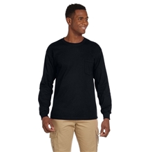 Gildan(R) Ultra Cotton(R) 6 oz Long - Sleeve Pocket T - Shirt - G2410