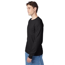 Hanes 6.1 oz Tagless(R) Long - Sleeve Pocket T - Shirt - 5596